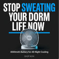 SOGO JPN-410 Portable Rechargeable Folding Desk Fan (Premium Long Battery Life)