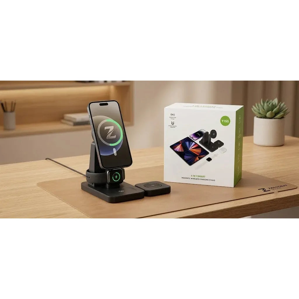 "4-in-1 Wireless Charging Station for Multiple Devices - Zroorat Store"