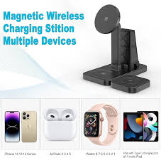 Y15S 4-in-1 Smart Magnetic Wireless Charging Stand (30W High-Speed Output)