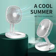 SOGO JPN-410 Portable Rechargeable Folding Desk Fan (Premium Long Battery Life)